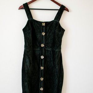 Adorable Corduroy Mini Babydoll Dress